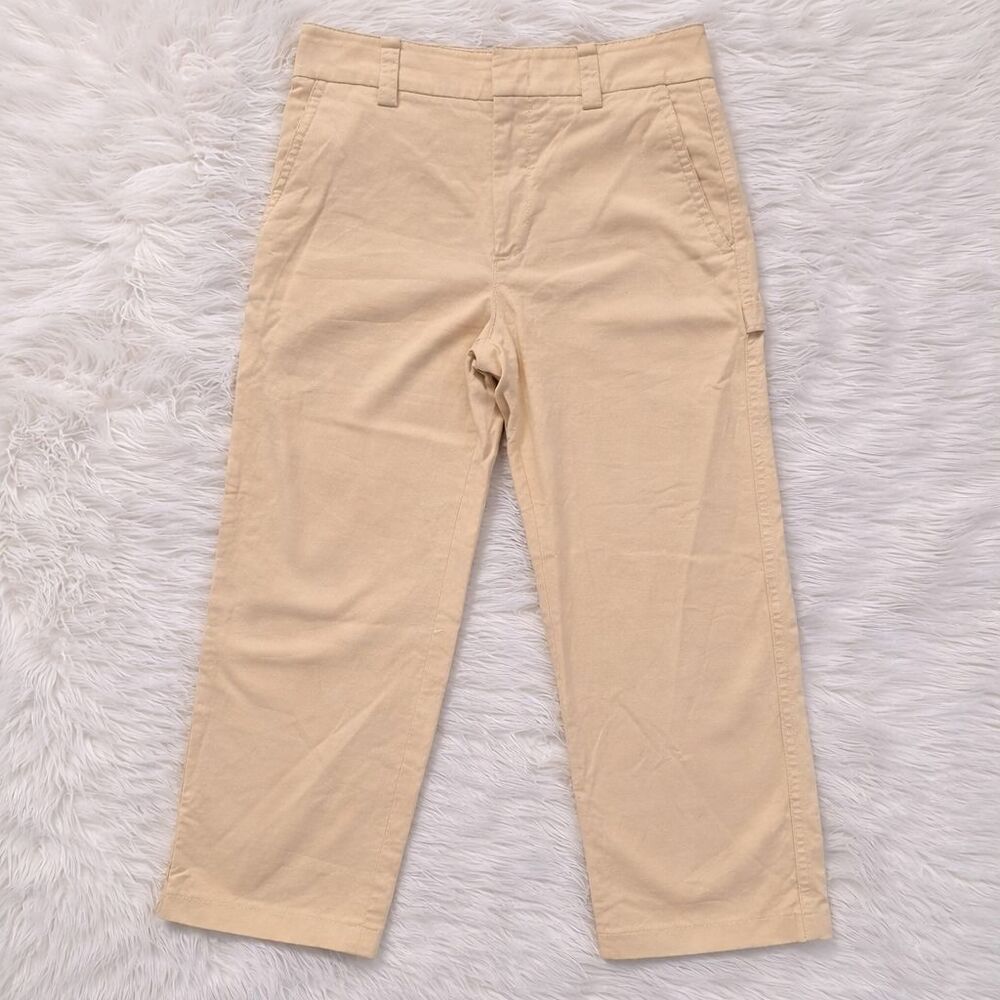 Vince Chinos / Casual Pants Size 12 US In Solid Beige Cotton Blend